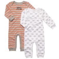 Carter's Baby Boys 2 Pack Long Sleeve MOMMY'S LITTLE MAN Jumpsuit Coveralls (9 Months)