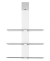 This over the door towel rack from Oxo is perfect for any bathroom, featuring a steel spring hook that accommodates a variety of door sizes and non-slip bumpers that won't scratch or damage doors. The sturdy spine gives that rack stability and structure so it is ideal for hanging bath towels, washcloths and more.