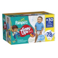 Pampers Easy Ups Boy Trainers Value Pack Size 6 S4t/5t 78 Count