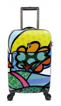 Heys USA Luggage Britto Flowers 22 Inch Hard Side Carry On Suitcase