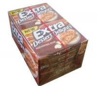 Extra Dessert Delights Sugarfree Gum Apple Pie Flavored Gum Ten 15 Stick Packs