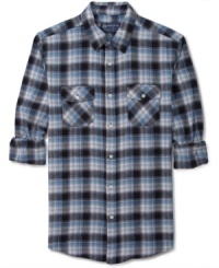 Every fella needs a favorite shirt, this American Rag flannel is sure to take that title.