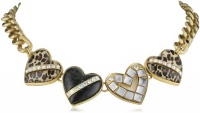 Betsey Johnson Status Multi-Heart Necklace