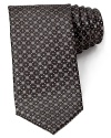 Bring your look into sharp focus with a rich Italian silk tie from Canali, delicately patterned for a unique addition to your workweek wardrobe.