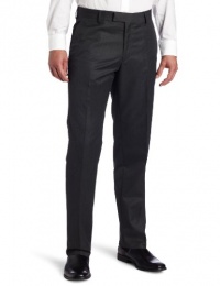 Kenneth Cole Reaction Men's Mini Herringbone Straight Fit Flat Front Dress Pant