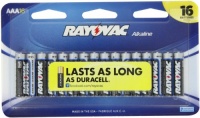 Rayovac Alkaline Peggable Large Card AAA Batteries, 16-Pack