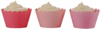 Dress My Cupcake Baby Pink Trio Cupcake Wrappers, Set of 36