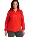 Jones New York Women's Easy Care Shirt, Nectarine, 14W