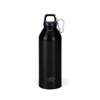 Design For Living 25-Ounce Stainless Steel Sports Bottle Clip, Dark Graphite