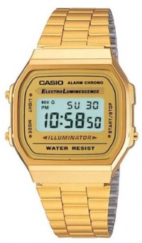 Mens Casio Classic Digital Watch Gold One Size