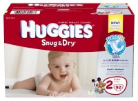 Huggies Snug and Dry Diapers, Size 2, 92 Count