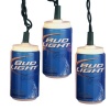 Kurt Adler UL 10-Light LED Bud Light Beer Can Light Set