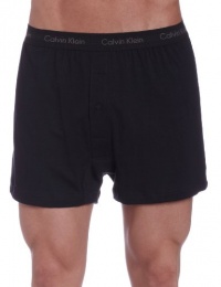 Calvin Klein Men's 2-Pack Knit Boxer,Black,Medium