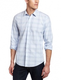 Calvin Klein Sportswear Men's Slim Long Sleeve Yarn Dye Ombre Plaid Poplin