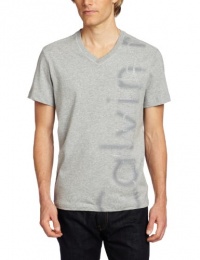 Calvin Klein Sportswear Men's Logo - Short Sleeve V Neck Tee