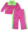 Puma Kids 12-24M Pink Baby-girls Infant Tricot Track Jacket And Pant Set