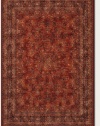 Couristan 1726/3200 OLD WORLD CLASSICS Antique Kashan 94-Inch by 132-Inch Wool Area Rug, Burgundy/Navy