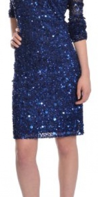 Aidan Mattox Sparkling Sequin Evening Dress