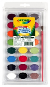 Crayola Washable Watercolors 24ct Pan w/brush