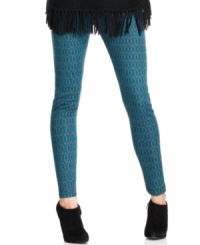 NY Collection's leggings easily jazz up a solid tunic or basic sweater with their vibrant print.