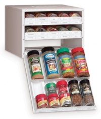 YouCopia Super SpiceStack 27-Bottle Spice Organizer, White