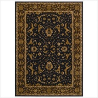 First Lady Somerset House Old Republic Black Rug Rug Size: 5'5 x 7'9