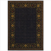 First Lady Royal Pavilion Old Republic Black Rug Rug Size: 7'9 x 10'10