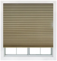 Easy Lift  750227506563 36-Inch by 64-Inch Trim-At-Home Fits windows 21-Inch to 36-Inch Wide Cordless Pleated Shade, Light Filtering, Natural