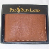 Polo Ralph Lauren Mens Cognac Passcase Wallet