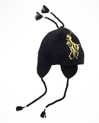 Stay covered this season in a sporty wool hat designed for superior warmth with fleece-lined earflaps, complete with Ralph Lauren's iconic embroidered pony.