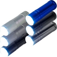 SuperBright 75-6262 6 Pack of Aluminum 9-LED Flashlights with Batteries