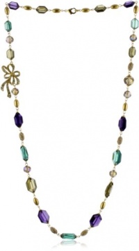 Carolee LUX Rock On Gold-Tone Multi Color Single Strand Necklace