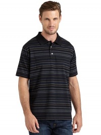 THE LOOKIce cotton finish for a cooling feelHorizontal stripesShirt collarFront button placketShort sleevesVented hemTHE MATERIALCottonCARE & ORIGINMachine washImportedThis item was originally available for purchase at Saks Fifth Avenue OFF 5TH stores. 