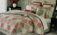 Martha Stewart Collection Sultana 6 Piece Comforter Cover Set Full Reversible