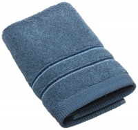 Lenox Platinum Collection 13-inch by 13-inch Washcloth, Stone Blue