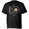 NHL Reebok Philadelphia Flyers Youth Black Primary Logo T-shirt