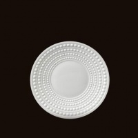 L'Objet Perlee White Saucer 6.5in