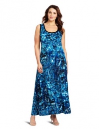 Calvin Klein Women's Plus-Size Print Maxi Dress