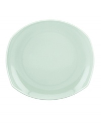 Feature modern elegance on your menu with this Classic Fjord salad plate. Dansk serves up glossy pale-green stoneware with a fluid, sloping edge that prevents spills and keeps tables looking totally fresh.