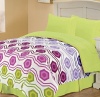 Chic Home Octagon Back to Campus Reversible Comforter, Twin, Multi-Colored