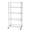 Seville Classics SHE18370BZ 5-Shelf Steel Wire Shelving System, 18 by 36 by 72-Inch