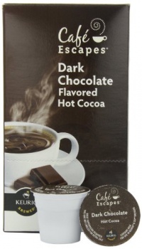 Café Escapes Hot Cocoa, Dark Chocolate, K-Cup Portion Pack for Keurig Brewers, 24-Count