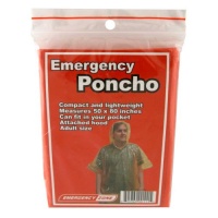 Emergency Poncho, Emergency Rain Gear, Weather Protection, Emergency Zone® Brand