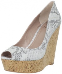 Vince Camuto Women's Ladell Peep-Toe Pump,Glitter Grey,8 M US