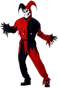 California Costume Men's Adult- Red Evil Jester