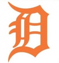 DETROIT TIGERS D Vinyl - Detroit D - 6 ORANGE - Vinyl Decal Window Sticker