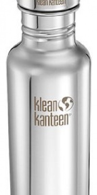 Klean Kanteen Reflect Stainless Steel 27 Ounce Water Bottle with Bamboo Cap