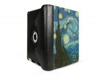 iPad 3 - 360 Degree Rotating Leather & Suede Case The Starry Night, Vincent van Gogh, 1889 Cover for the 3rd Generation iPad