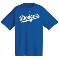 Los Angeles Dodgers Official Wordmark Short Sleeve T-Shirt, Deep Royal