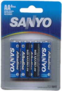 Sanyo Batteries SEC-AC4AA AA Alkaline Battery